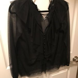 Zara tul blouse worn once
